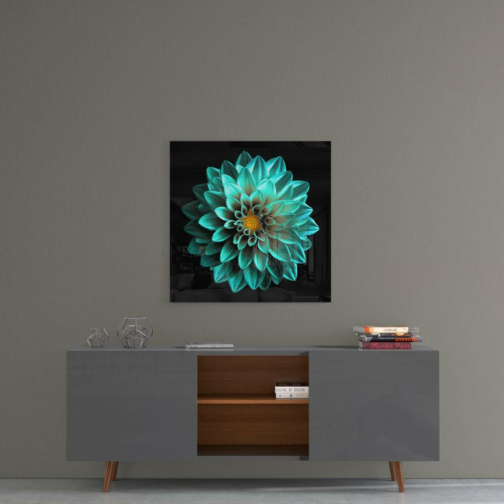 Insigneart USA Insigneart USA Green Flower Glass Wall Art