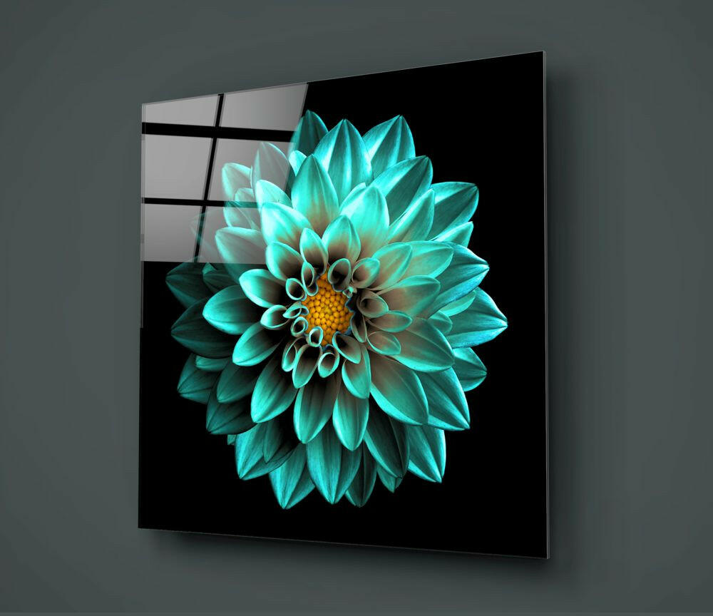 Insigneart USA Insigneart USA Green Flower Glass Wall Art