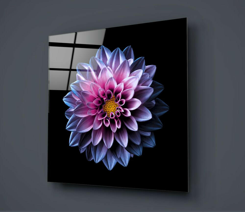 Insigneart USA Insigneart USA Purple Flower Glass Wall Art
