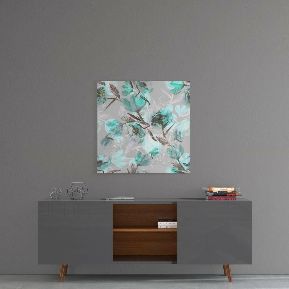 Insigneart USA Insigneart USA Green Flower Glass Wall Art