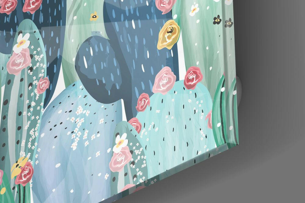 Insigneart USA Insigneart USA Cactus Glass Wall Art