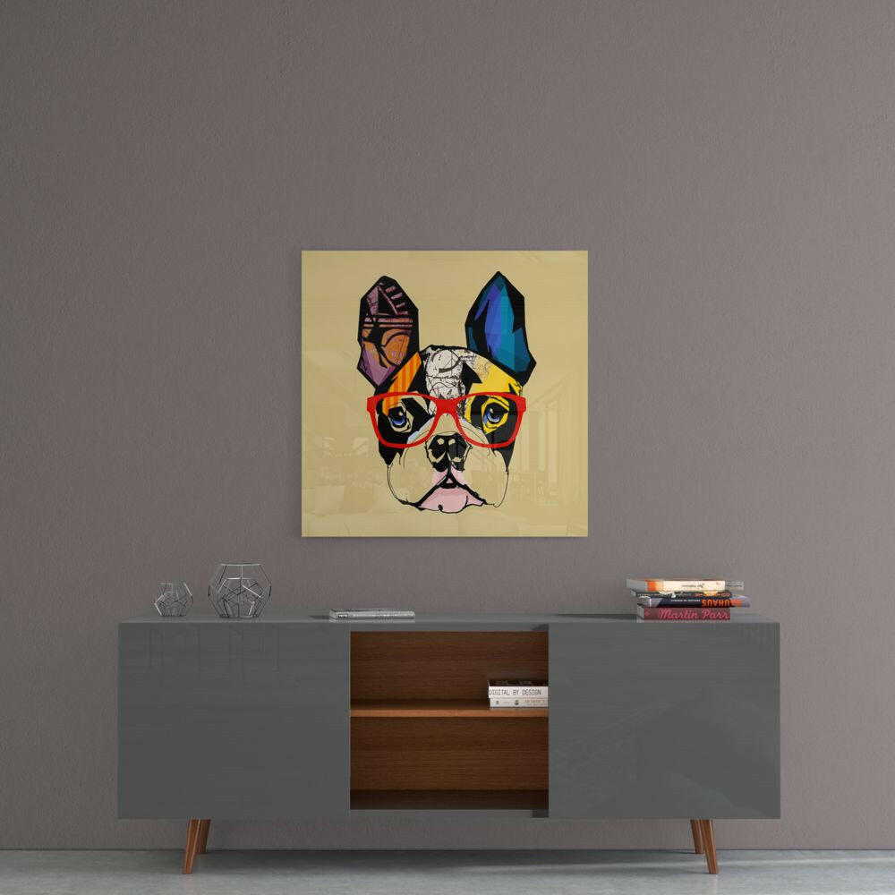 Insigneart USA Insigneart USA Bulldog Dog Glass Wall Art