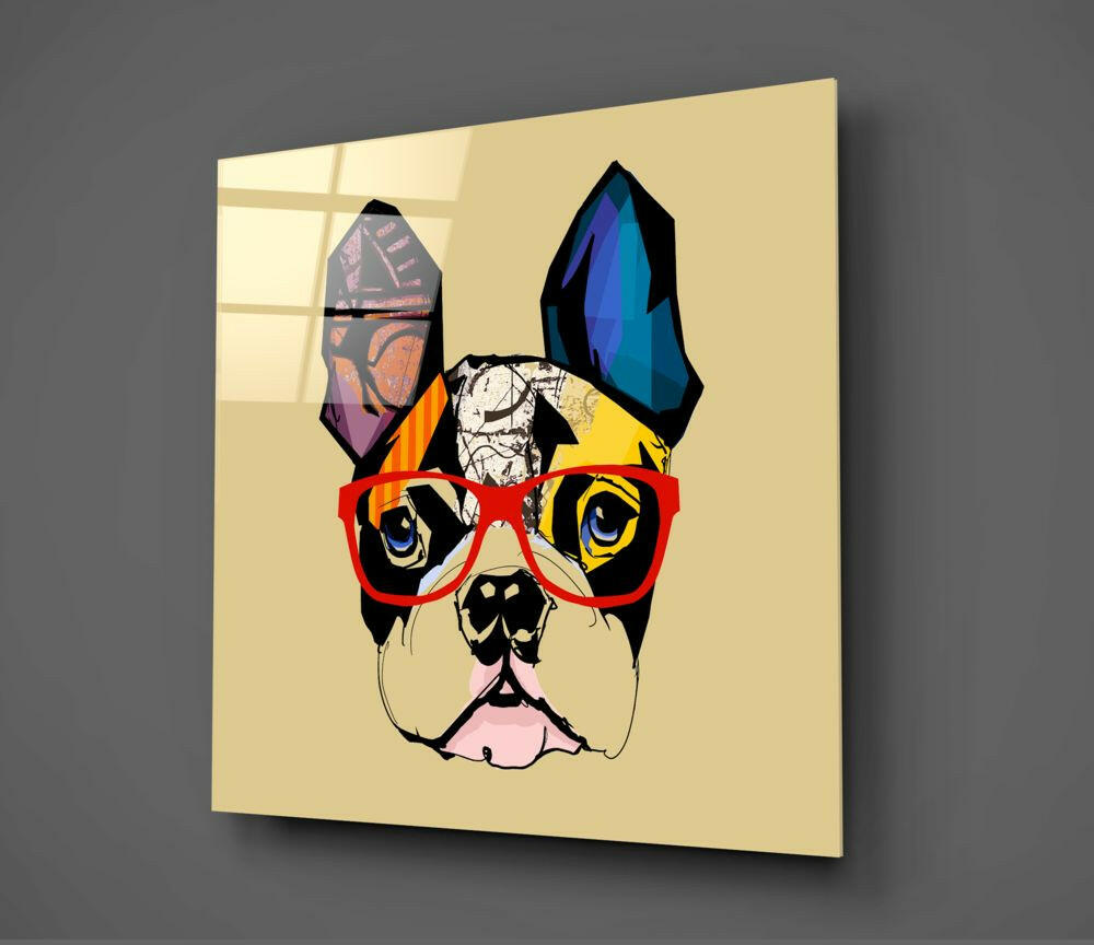 Insigneart USA Insigneart USA Bulldog Dog Glass Wall Art