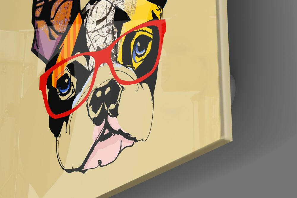 Insigneart USA Insigneart USA Bulldog Dog Glass Wall Art