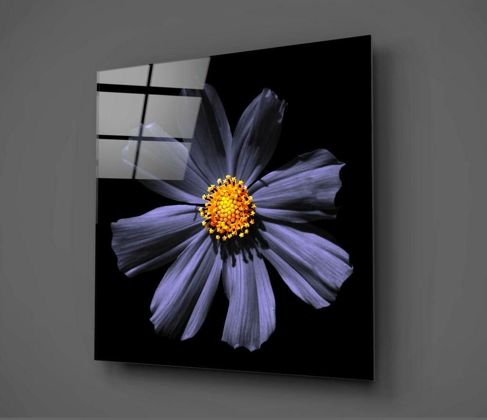 Insigneart USA Insigneart USA Purple Flower Glass Wall Art