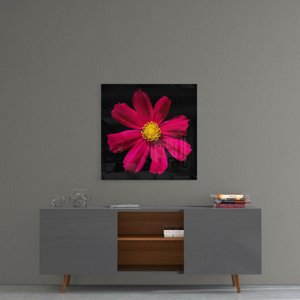 Insigneart USA Insigneart USA Red Flower Glass Wall Art