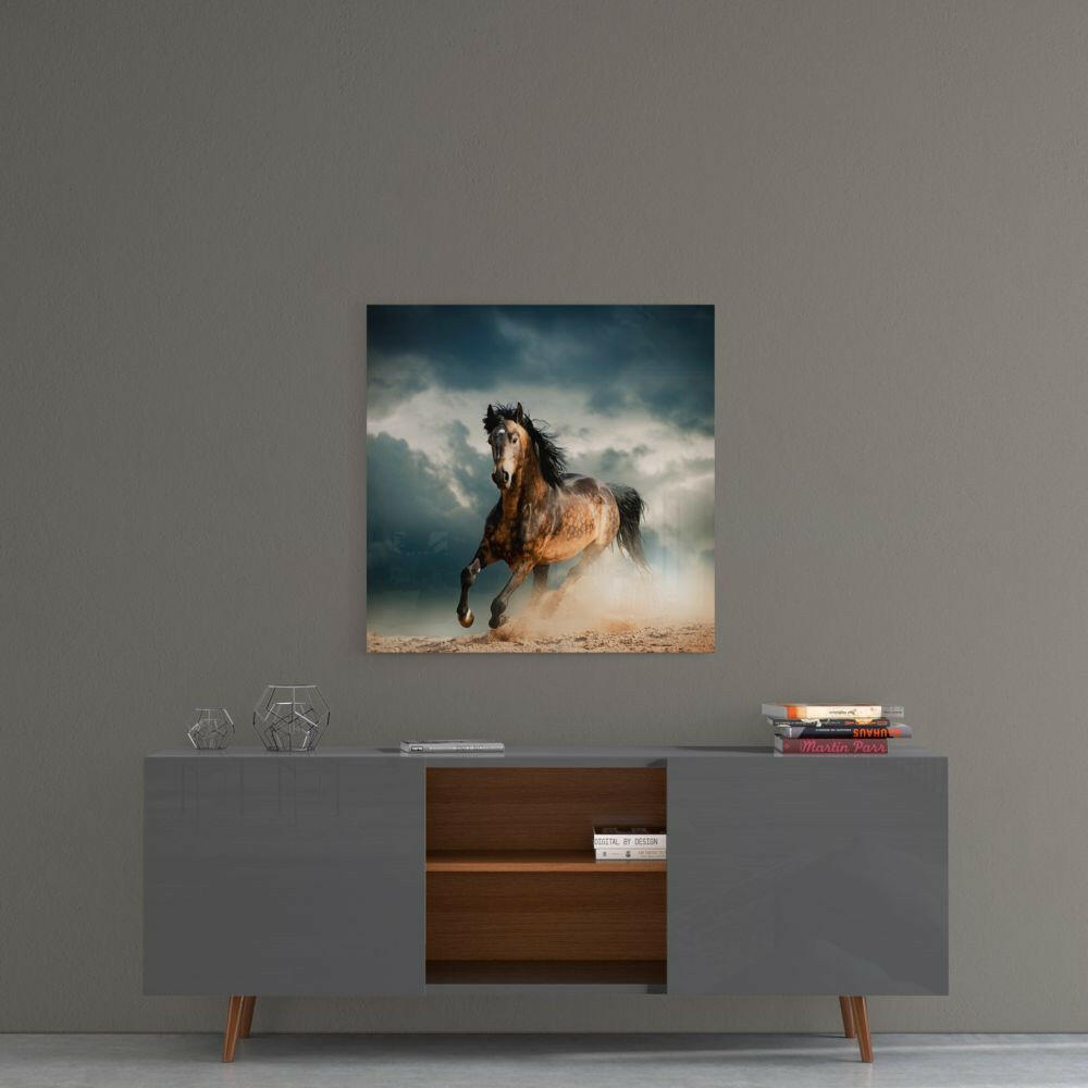 Insigneart USA Insigneart USA Running Horse Glass Wall Art
