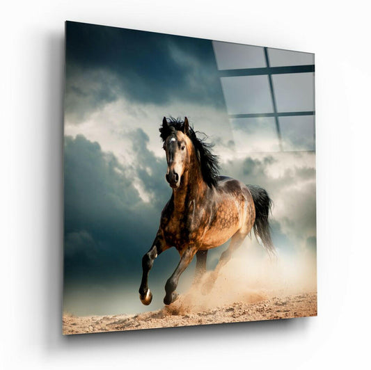 Insigneart USA Insigneart USA Running Horse Glass Wall Art