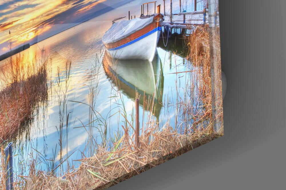 Insigneart USA Insigneart USA Lake Landscape Glass Wall Art