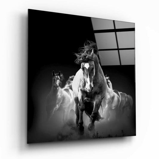 Insigneart USA Insigneart USA Running Horse Glass Wall Art