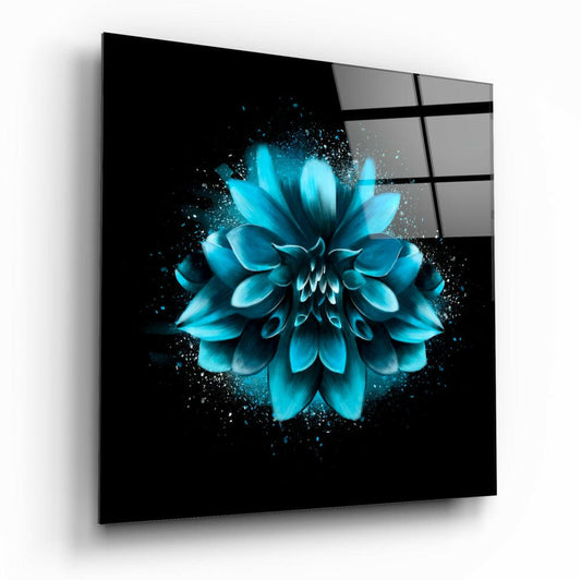 Insigneart USA Insigneart USA Blue Flower Glass Wall Art