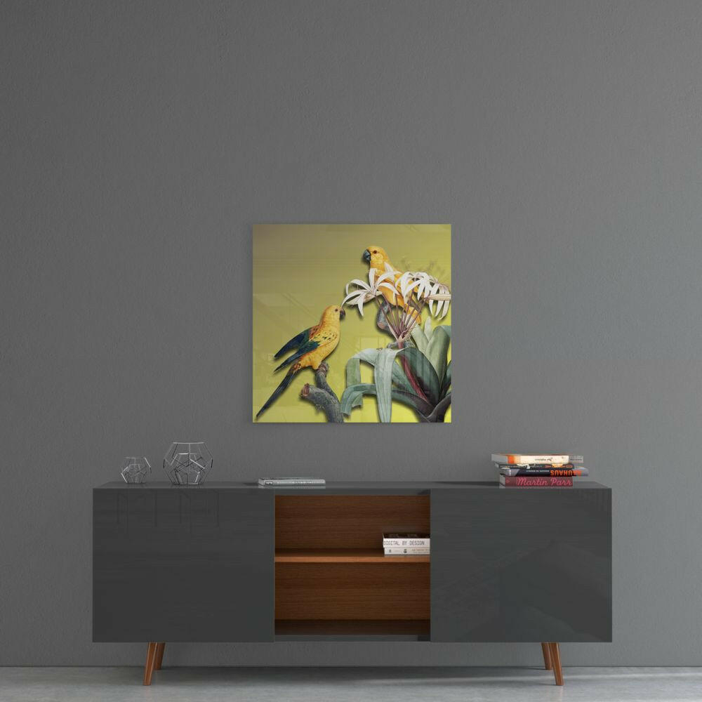 Insigneart USA Insigneart USA Parrot Glass Wall Art