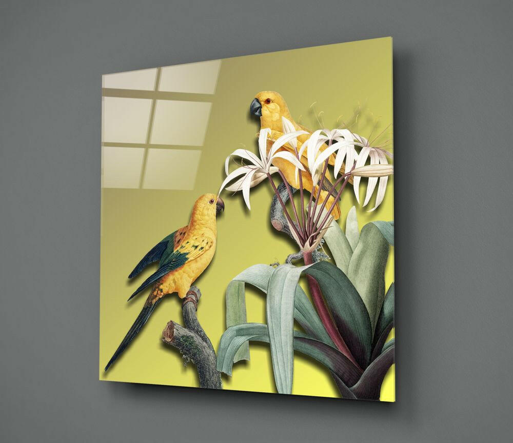 Insigneart USA Insigneart USA Parrot Glass Wall Art