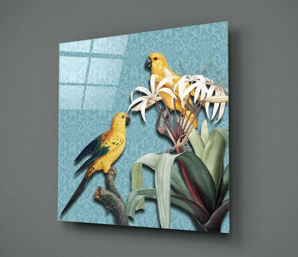 Insigneart USA Insigneart USA Parrot Glass Wall Art