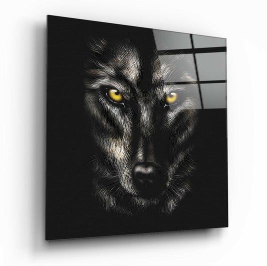 Insigneart USA Insigneart USA Eyes of the Wolf Glass Wall Art