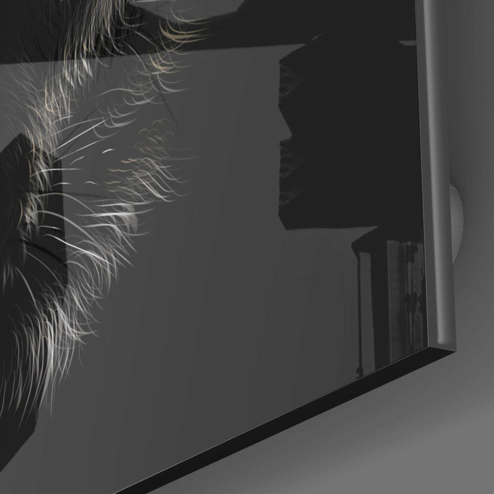 Insigneart USA Insigneart USA Eyes of the Wolf Glass Wall Art
