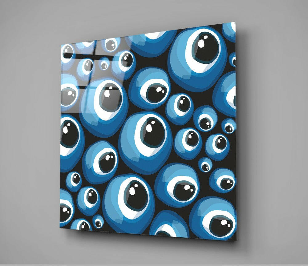 Insigneart USA Insigneart USA Blue Evil Eye Beads Glass Wall Art