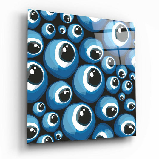 Insigneart USA Insigneart USA Blue Evil Eye Beads Glass Wall Art