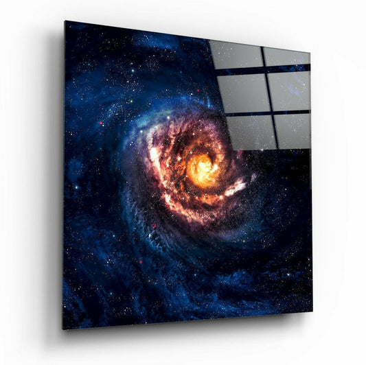 Insigneart USA Insigneart USA Space Red Infinity Glass Wall Art
