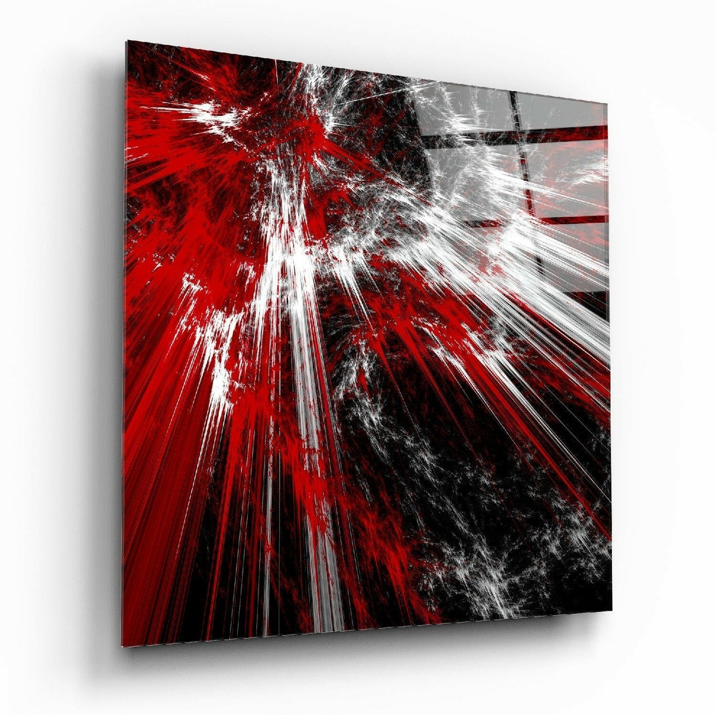 Insigneart USA Insigneart USA Red Explosion Glass Wall Art