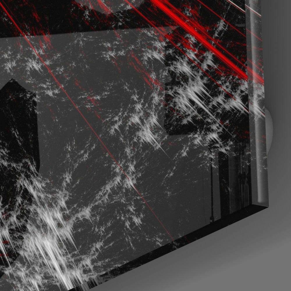 Insigneart USA Insigneart USA Red Explosion Glass Wall Art