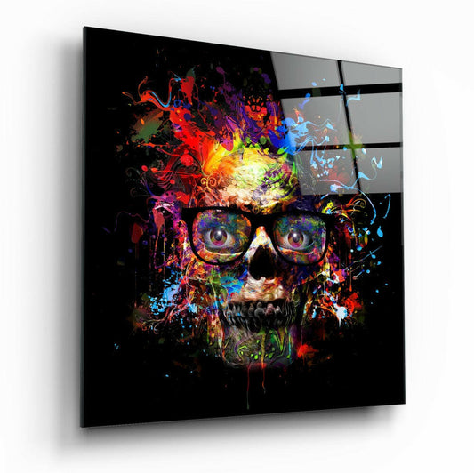 Insigneart USA Insigneart USA Colored Skull Glass Wall Art