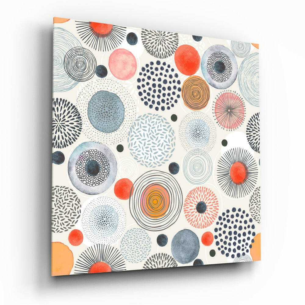 Insigneart USA Insigneart USA Dot to Flower Glass Wall Art