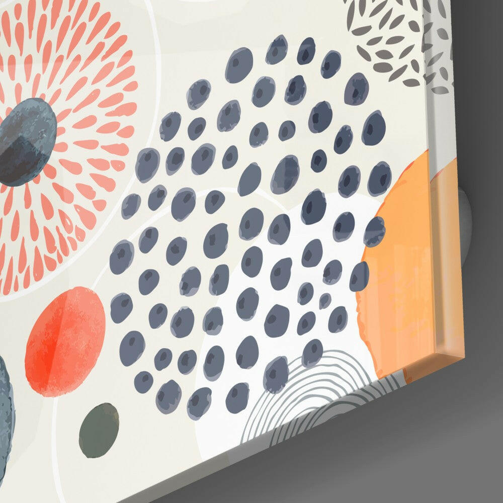 Insigneart USA Insigneart USA Dot to Flower Glass Wall Art