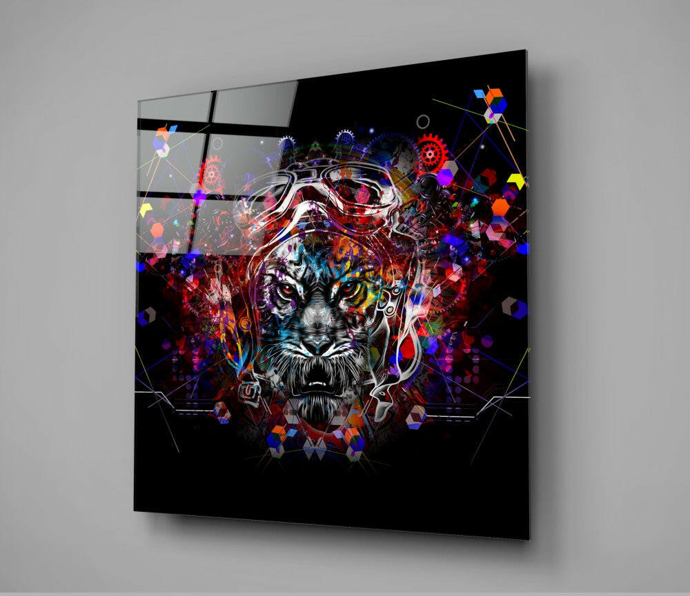 Insigneart USA Insigneart USA Mechanical Tiger Glass Wall Art