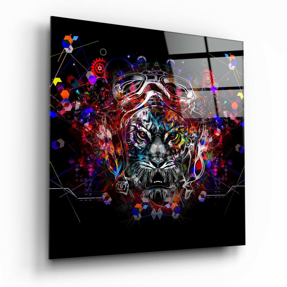 Insigneart USA Insigneart USA Mechanical Tiger Glass Wall Art