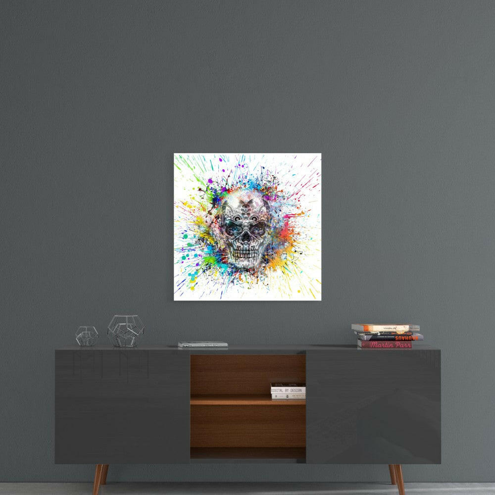 Insigneart USA Insigneart USA Mechanical Skull Glass Wall Art