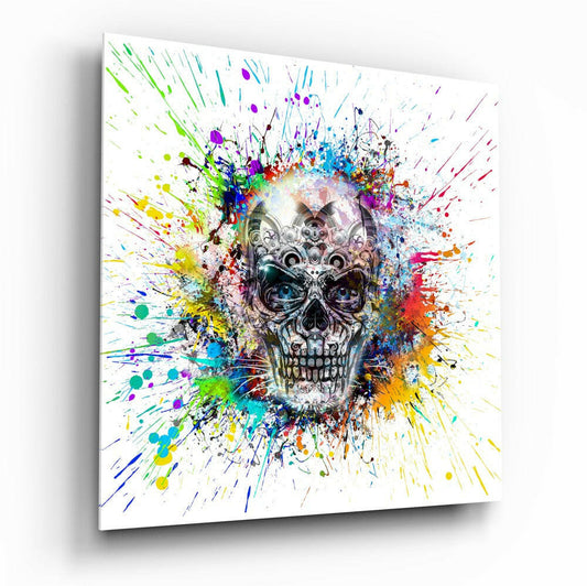 Insigneart USA Insigneart USA Mechanical Skull Glass Wall Art