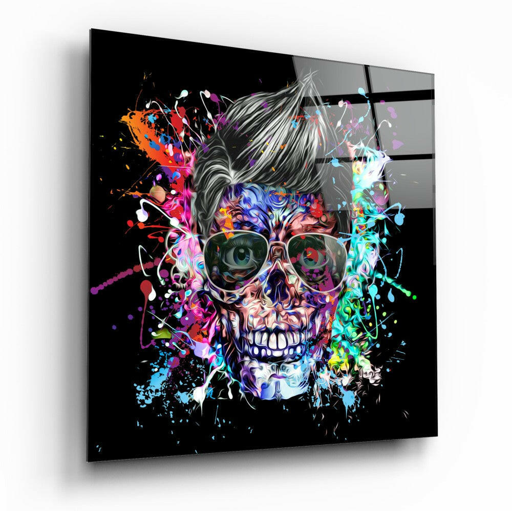 Insigneart USA Insigneart USA Colors and Skull Glass Wall Art