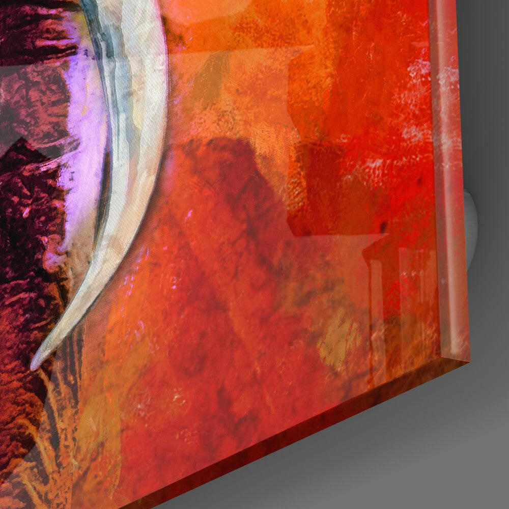 Insigneart USA Insigneart USA Colorful Elephant Glass Wall Art