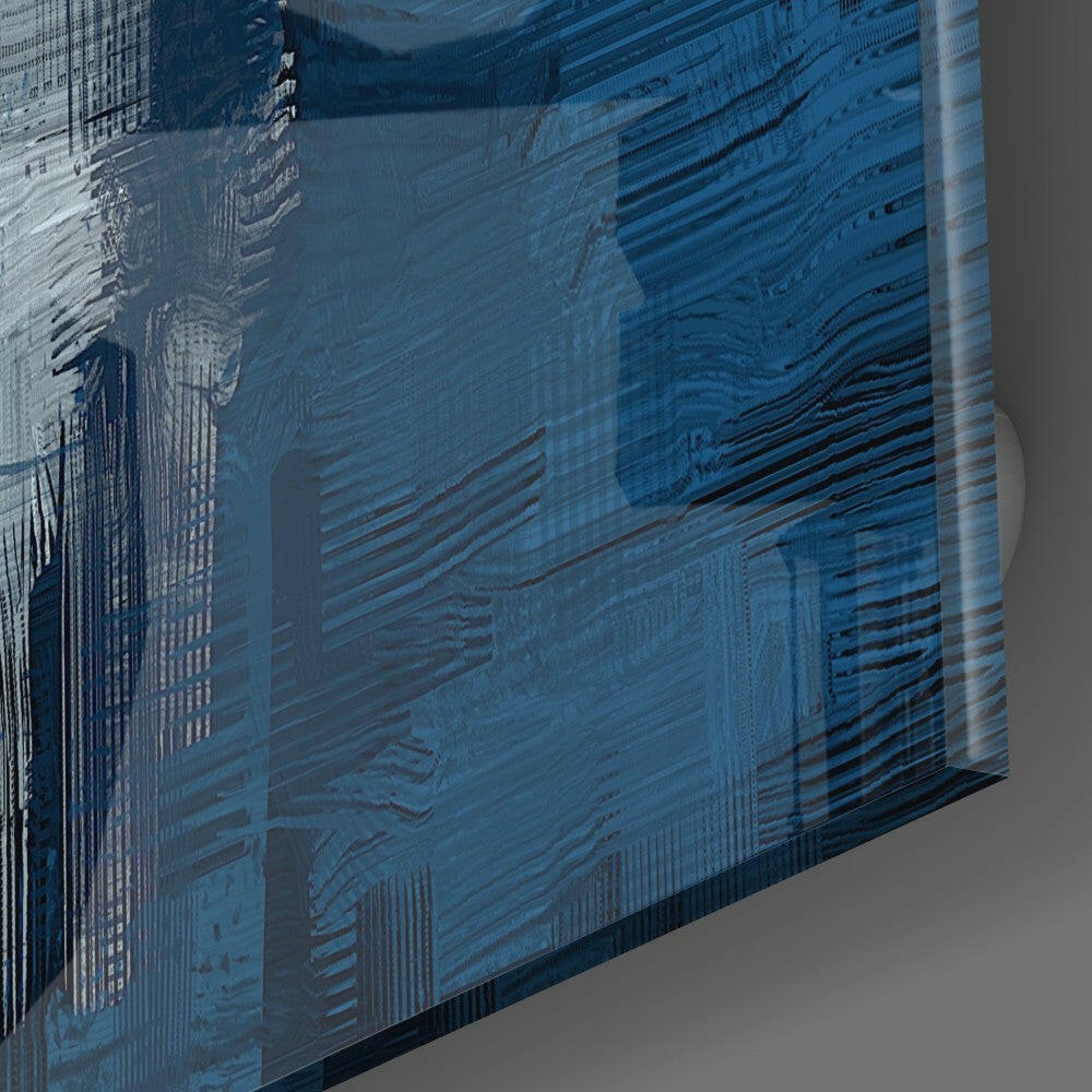 Insigneart USA Insigneart USA Blue Touch Glass Wall Art