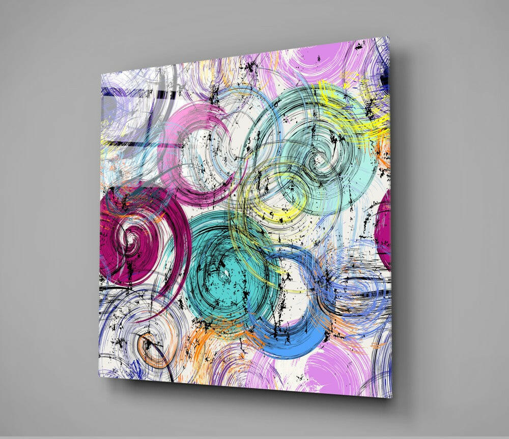 Insigneart USA Insigneart USA Abstract Snail Shells Glass Wall Art