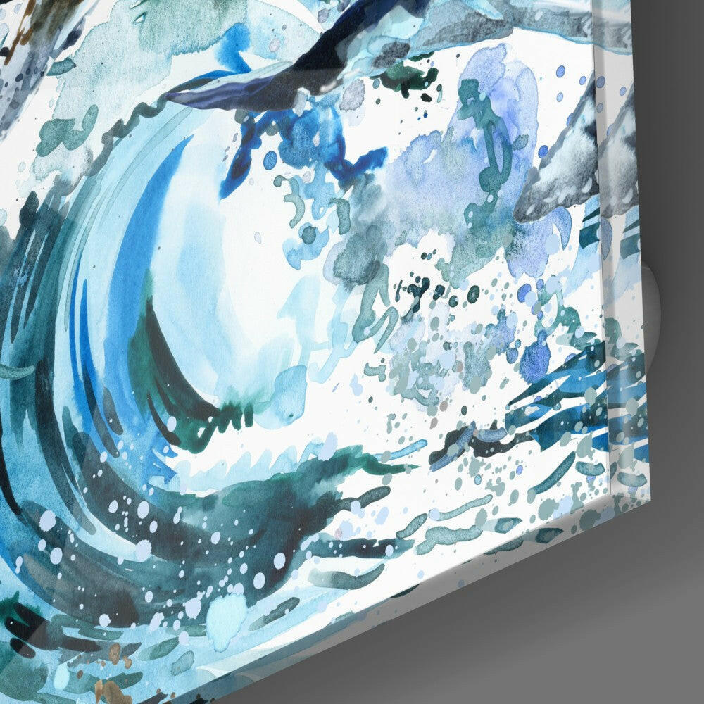 Insigneart USA Insigneart USA Dance of the Whales Glass Wall Art