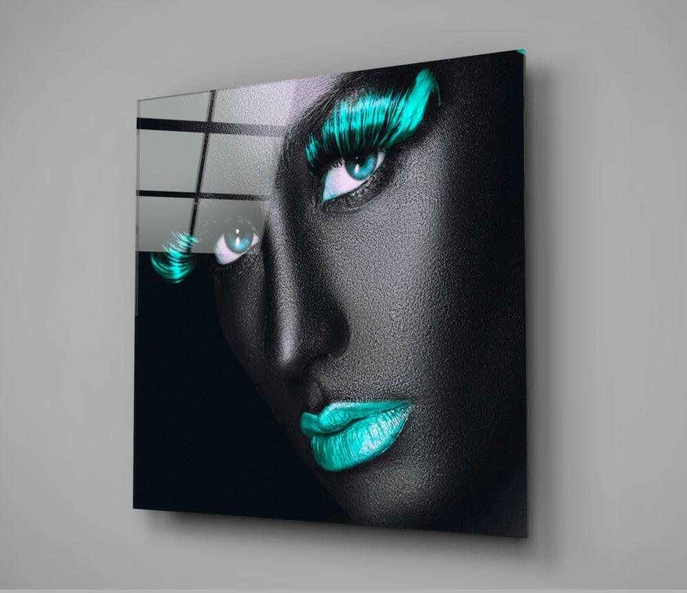 Insigneart USA Insigneart USA Blue Lashes Glass Wall Art
