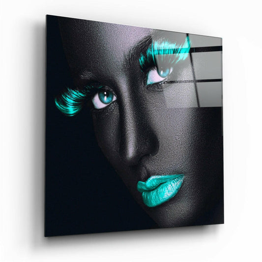 Insigneart USA Insigneart USA Blue Lashes Glass Wall Art