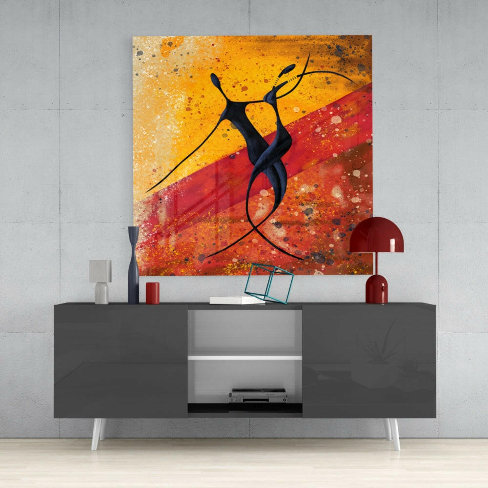 Insigneart USA Insigneart USA Dance of Shadows Glass Wall Art