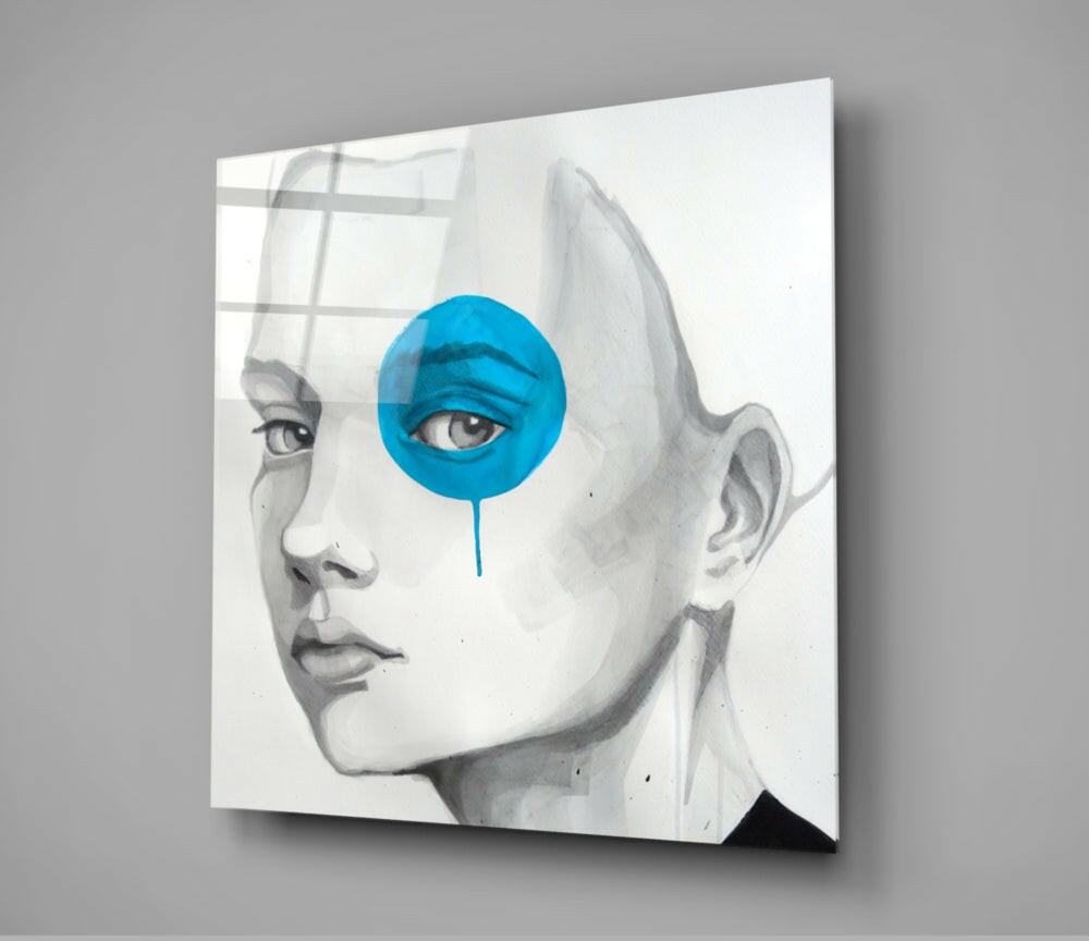 Insigneart USA Insigneart USA Blue Look Glass Wall Art