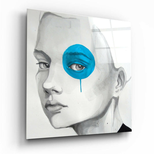 Insigneart USA Insigneart USA Blue Look Glass Wall Art