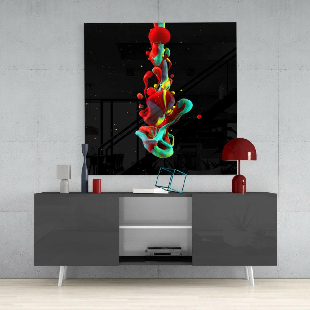 Insigneart USA Insigneart USA Dance of Colors Glass Wall Art