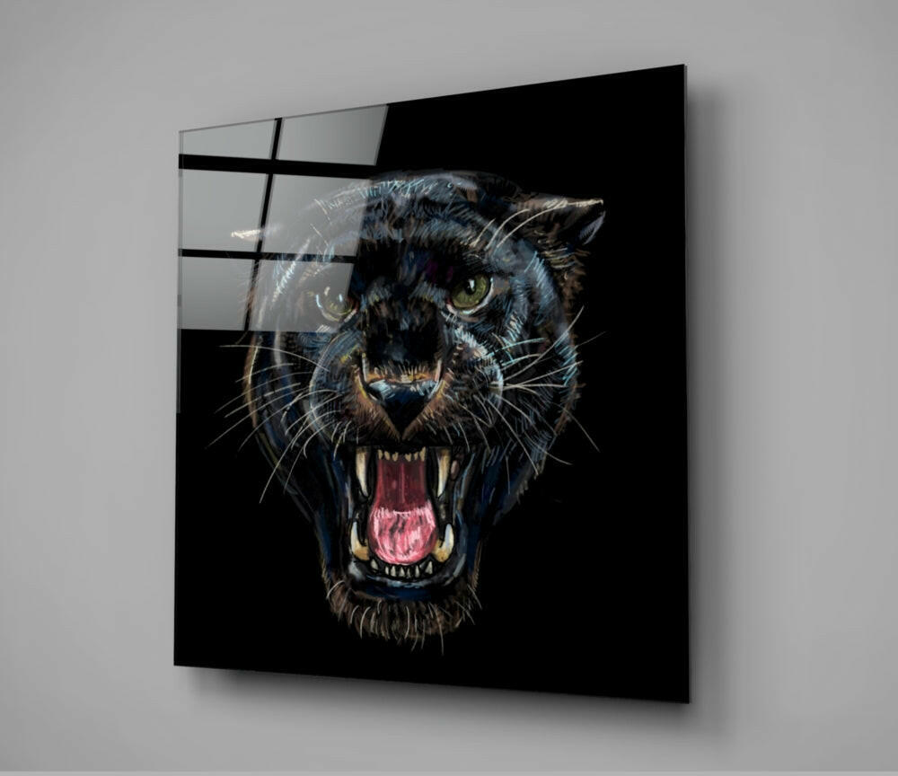 Insigneart USA Insigneart USA Jaguar Glass Wall Art