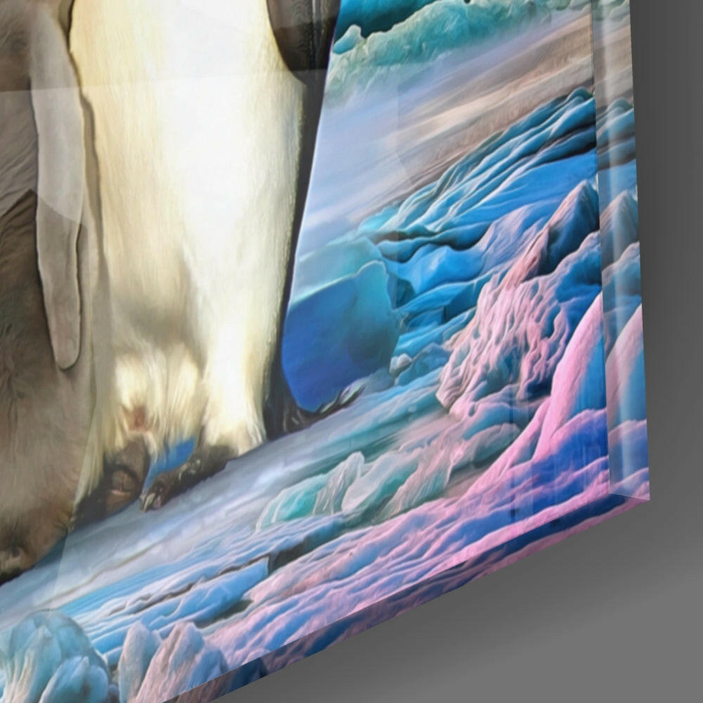 Insigneart USA Insigneart USA Penguin Family Glass Wall Art