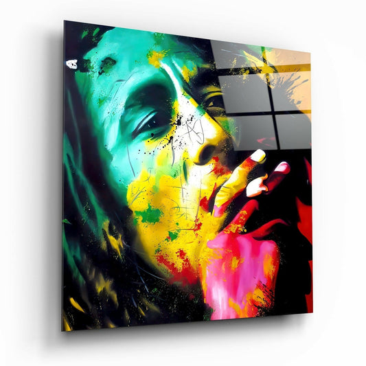 Insigneart USA Insigneart USA Bob Marley Glass Wall Art