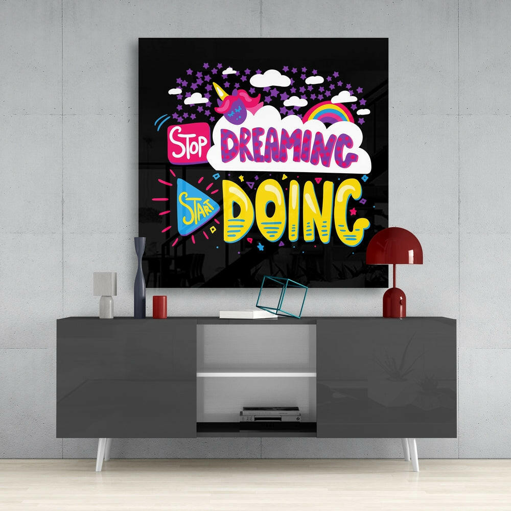 Insigneart USA Insigneart USA “Start Doing” Glass Wall Art