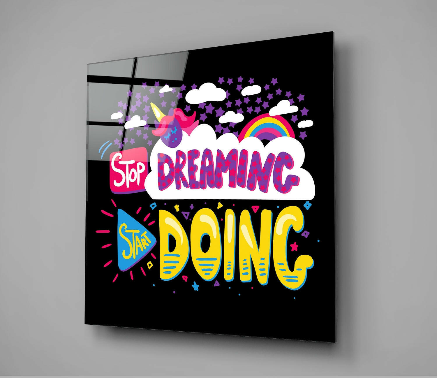 Insigneart USA Insigneart USA “Start Doing” Glass Wall Art