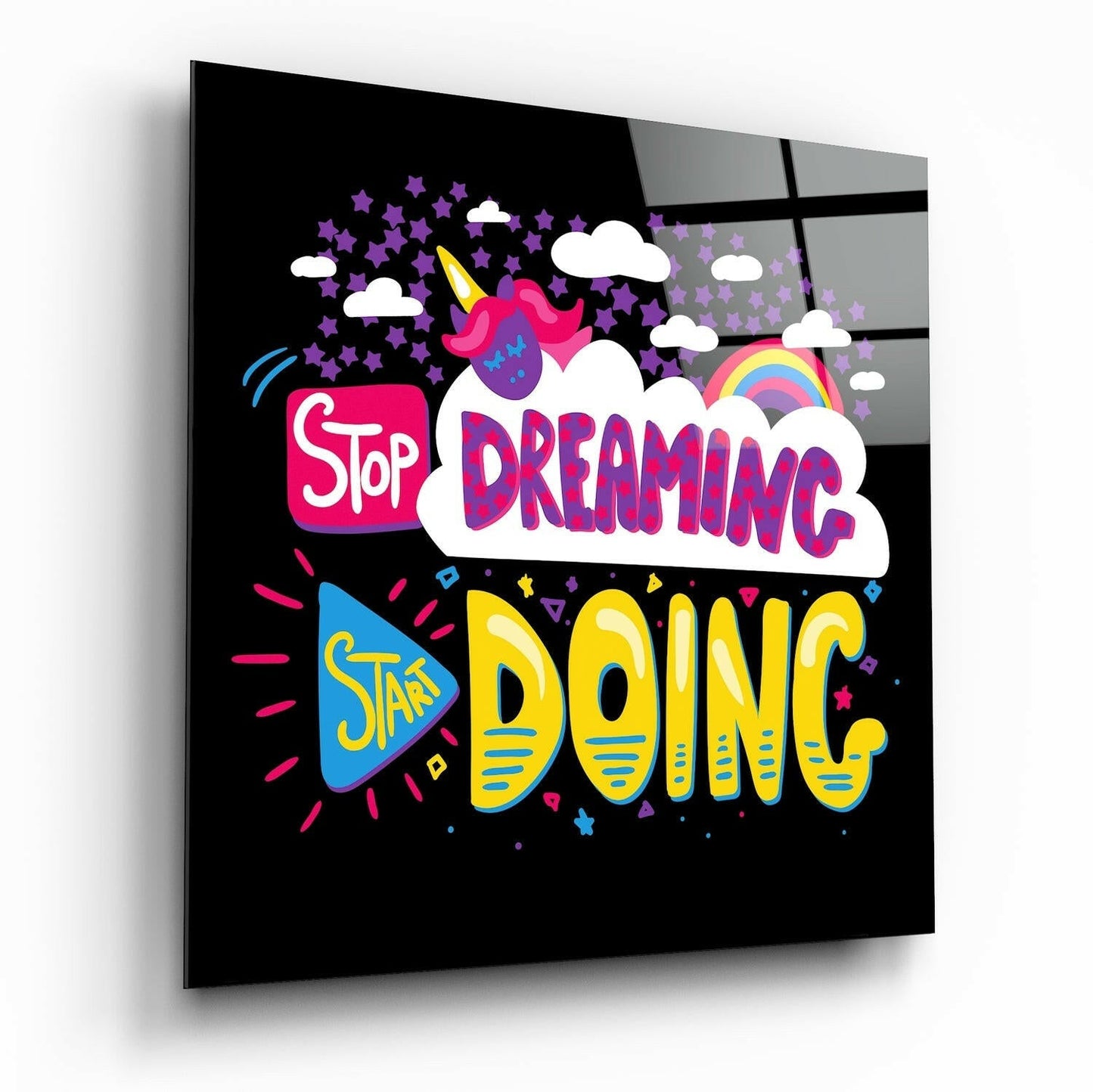 Insigneart USA Insigneart USA “Start Doing” Glass Wall Art