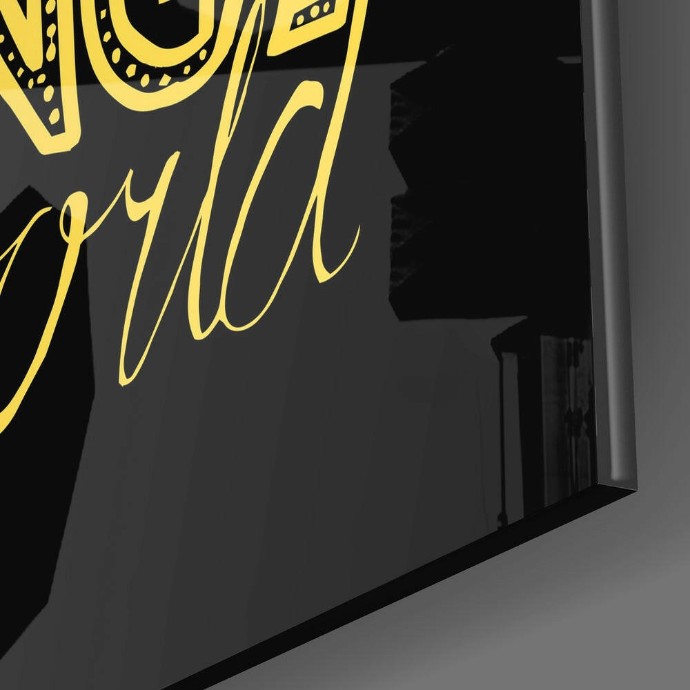 Insigneart USA Insigneart USA “Change Your World” Glass Wall Art